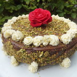 Рецепт Фисташкового торта с шоколадом