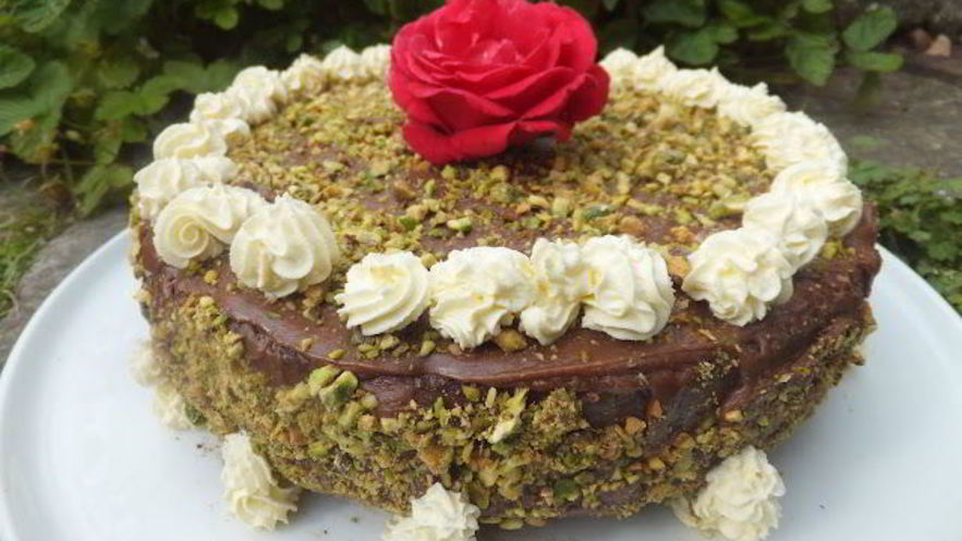 Рецепт фисташкового торта с шоколадом