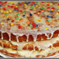 Медовый торт с бананами Лейках