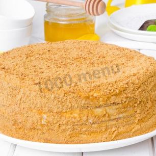 Рецепт Медового торта со сметанным кремом классический