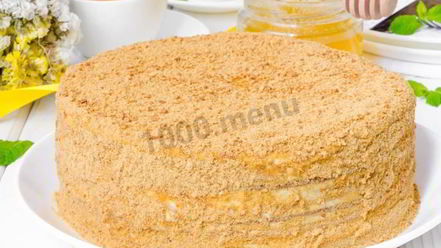 Рецепт медового торта со сметанным кремом классический