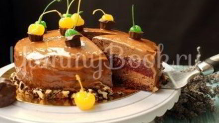 Рецепт муссового торта вишня с шоколадом