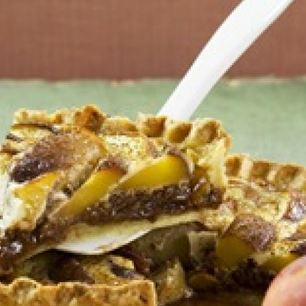 Рецепт Персикового торта с шоколадной начинкой