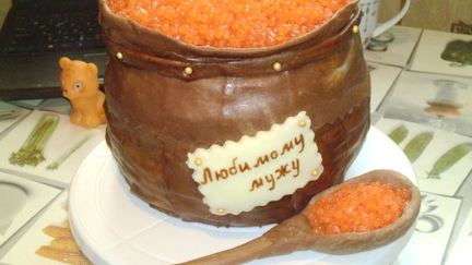 Рецепт Торта Бочонок с икрой