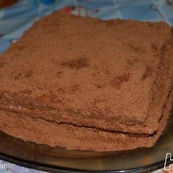 Рецепт Торта из шоколадного манника