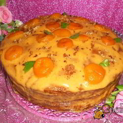 Рецепт Торта Шифон с кремом Муслин