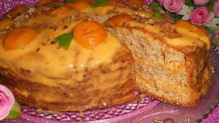 Рецепт торта шифон с кремом муслин