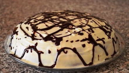 Рецепт торта со сметанным кремом и маскарпоне