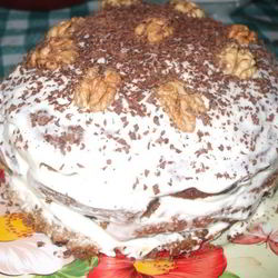 Рецепт Торта Старого Пень со сметанным кремом