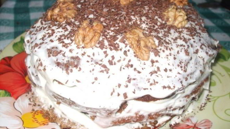 Рецепт торта старого пень со сметанным кремом