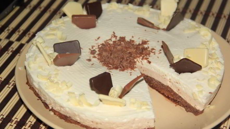 Рецепт торта три шоколада