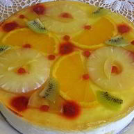 Рецепт Творожного торта с желе и фруктами