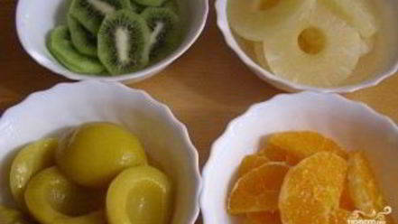 Рецепт творожного торта с желе и фруктами