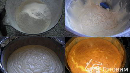 Рецепт желткова-маслянного бисквит