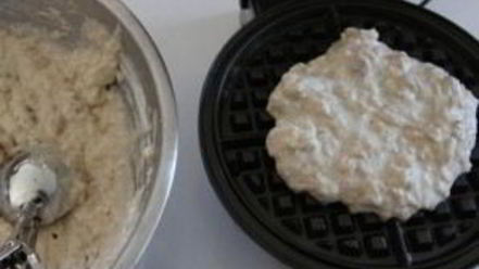 Рецепт бананова-ореховых вафли