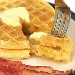 Рецепт Бельгийских вафель с беконом