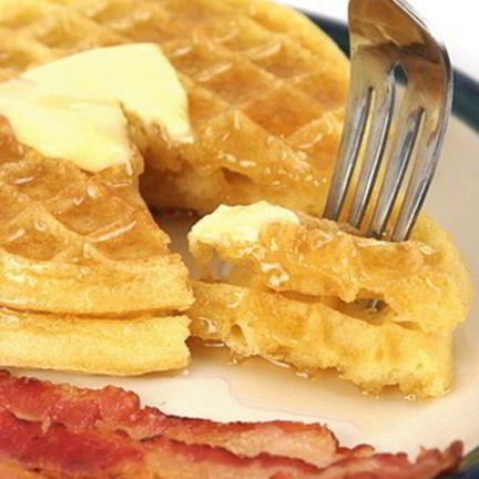 Рецепт Бельгийских вафель с беконом
