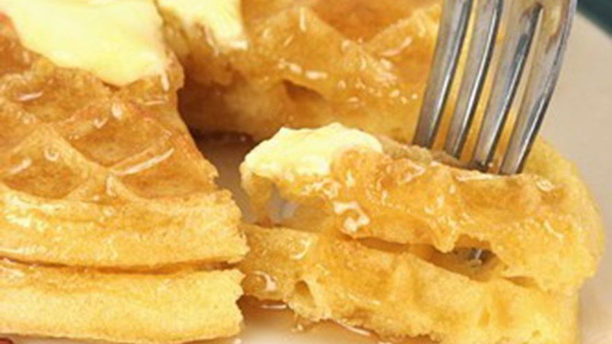 Рецепт бельгийских вафель с беконом