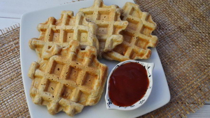 Рецепт чесночных вафель