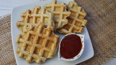 Рецепт чесночных вафель