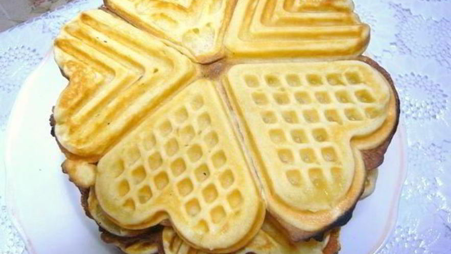 Рецепт домашних венских вафель с ванилью