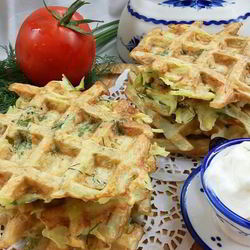 Рецепт Картофельных вафель с зеленью