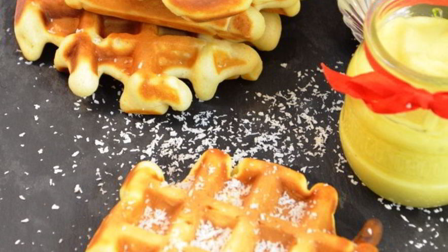 Рецепт кокосовых вафель