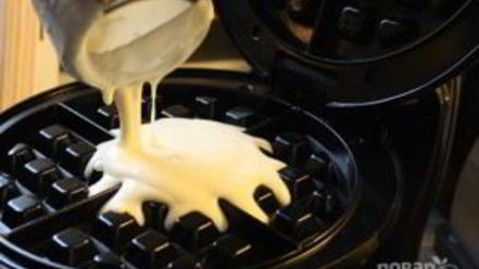 Рецепт обычных домашних вафель