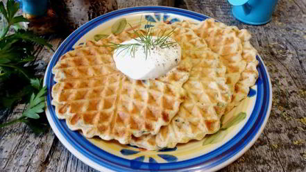 Рецепт пряных закусочных вафель