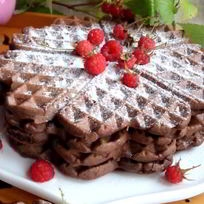 Шоколадные вафли с кокосом