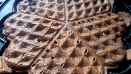 Рецепт шоколадных вафель с кокосом