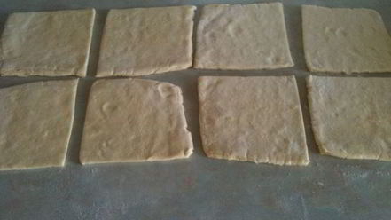 Рецепт слоеных вафель с карамельными яблоками