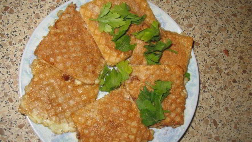 Рецепт сновы вафли, теперь с мясом