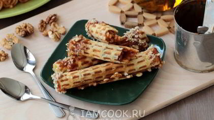 Рецепт Трубочек со сгущенкой