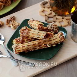 Рецепт Трубочек со сгущенкой