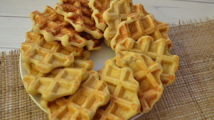 Рецепт творожных вафель с гречневой мукой