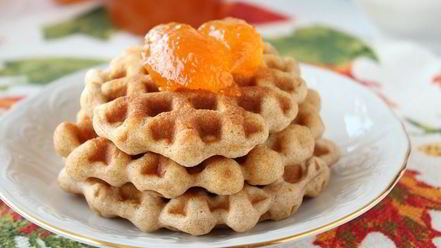 Рецепт тыквенных вафель