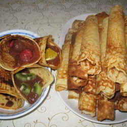 Рецепт Вафельных трубочек с кремом Нутелла