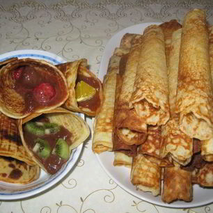 Рецепт Вафельных трубочек с кремом Нутелла