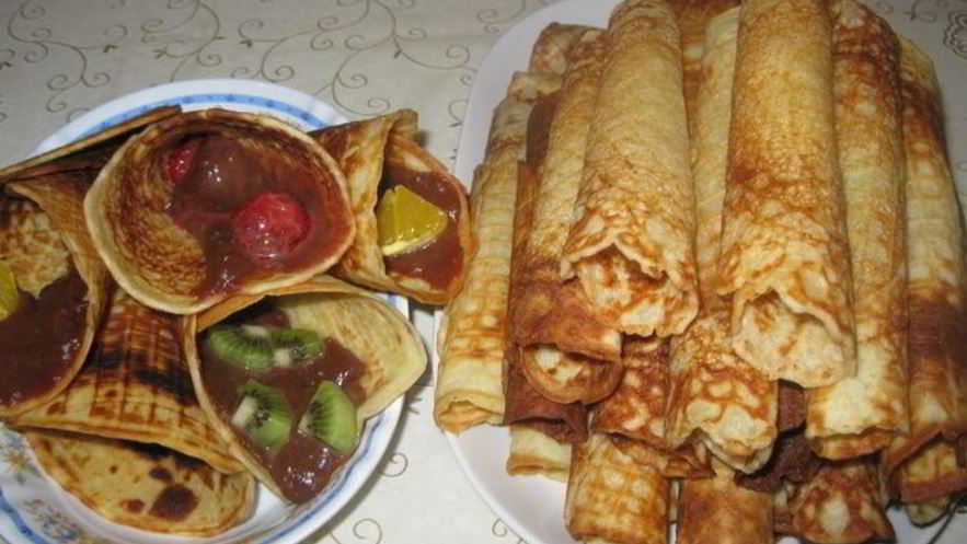 Рецепт вафельных трубочек с кремом нутелла