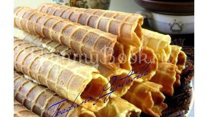 Рецепт Вафельных трубочек