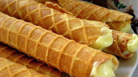 Рецепт вафельных трубочек