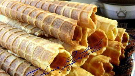 Рецепт вафельных трубочек