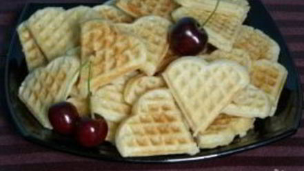 Рецепт вафель для электровафельницы сердечками