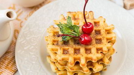 Рецепт вафель на кукурузной муке с корицей