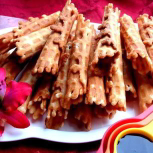 Рецепт Вафель на рисовой муке хрустящие