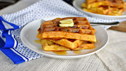 Рецепт Вафель с беконом