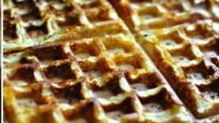 Рецепт вафель с беконом