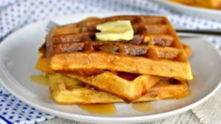 Рецепт вафель с беконом