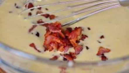 Рецепт вафель с беконом